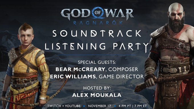 《战神：诸神黄昏》11月18日线上举办原声音乐派对(战神诸神黄昏二周目怎么开启)