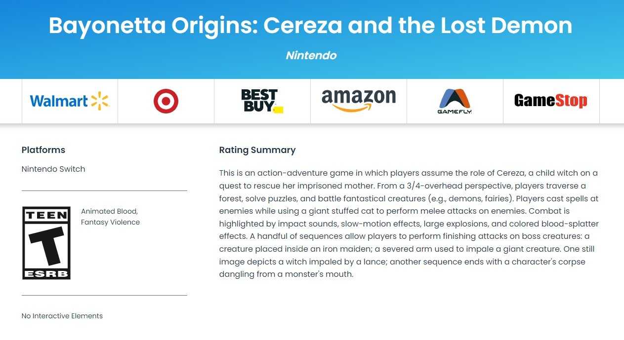 《猎天使魔女：起源》通过ESRB评级 青少年级别(猎天使魔女连招)