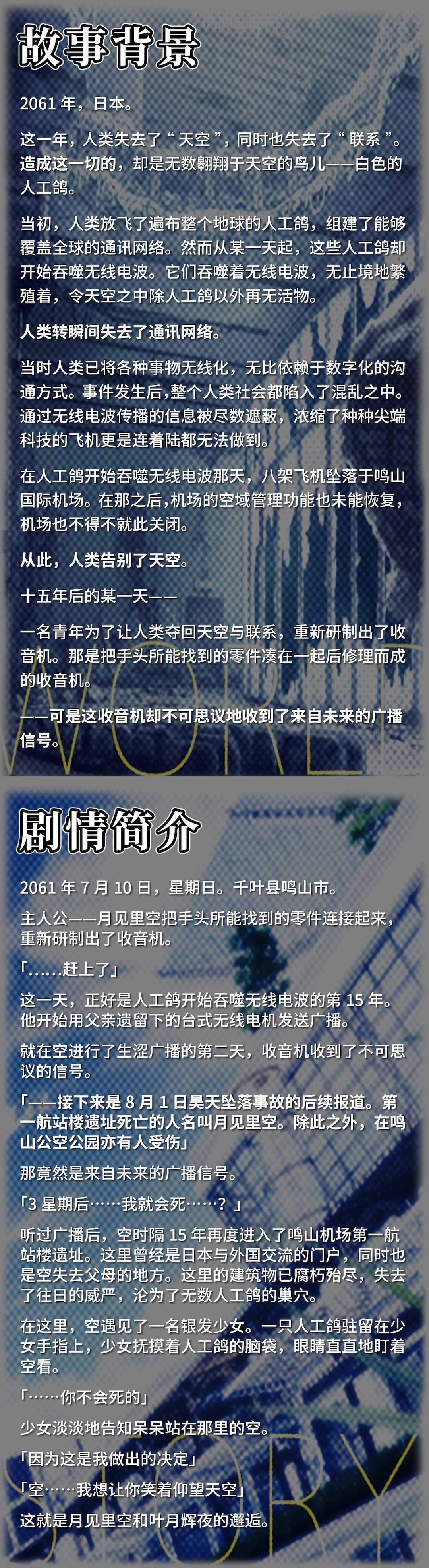 《未来广播与人工鸽》Steam页面上线