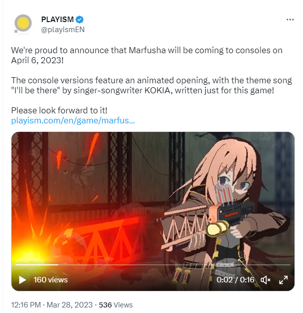 快节奏射击游戏《熔铁少女》4月6日登陆主机平台(快节奏的3a游戏)