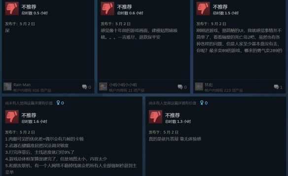 《红霞岛》steam上评分