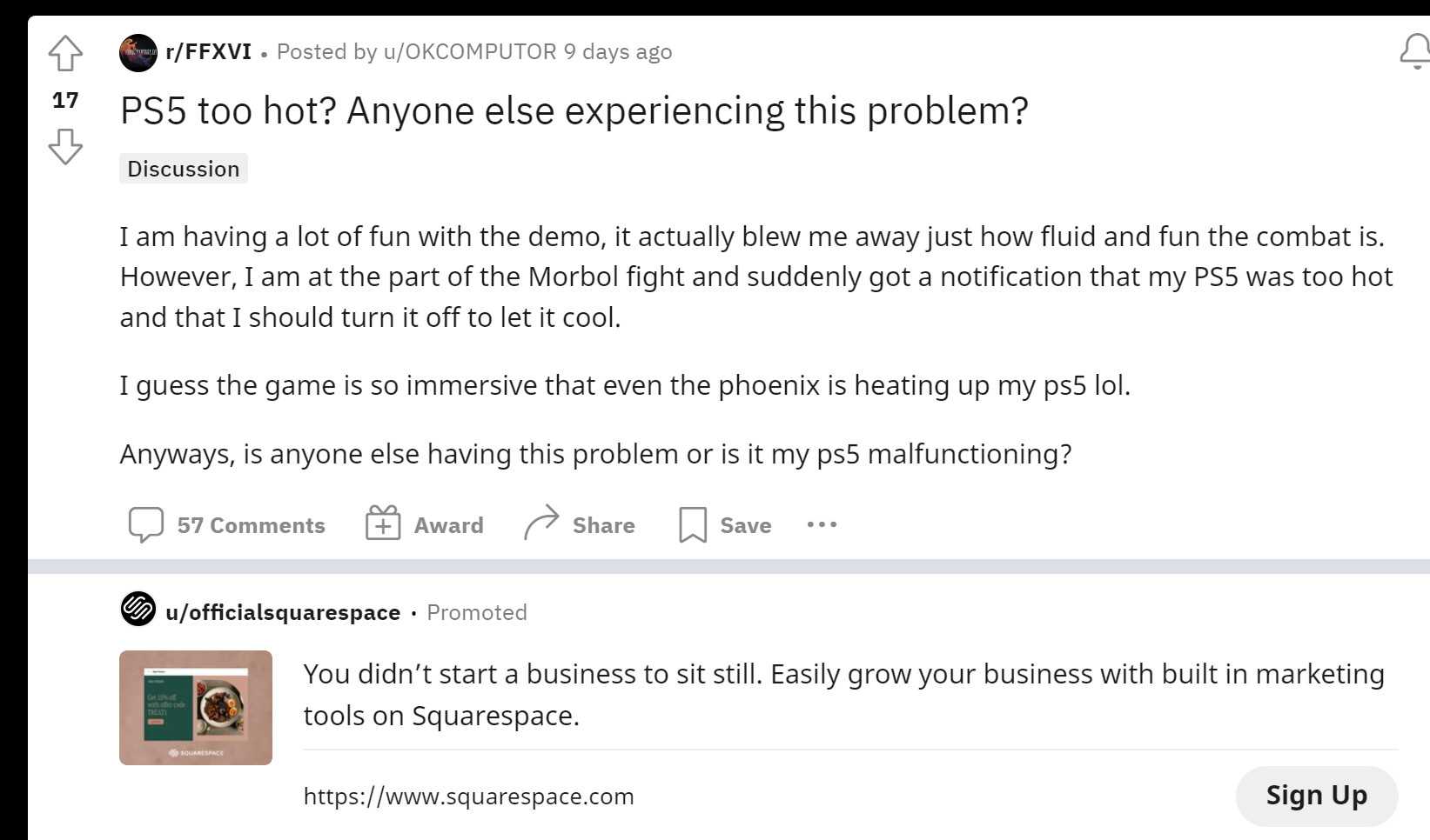 《最终幻想16》Boss战会导致PS5过热(最终幻想16偷跑)