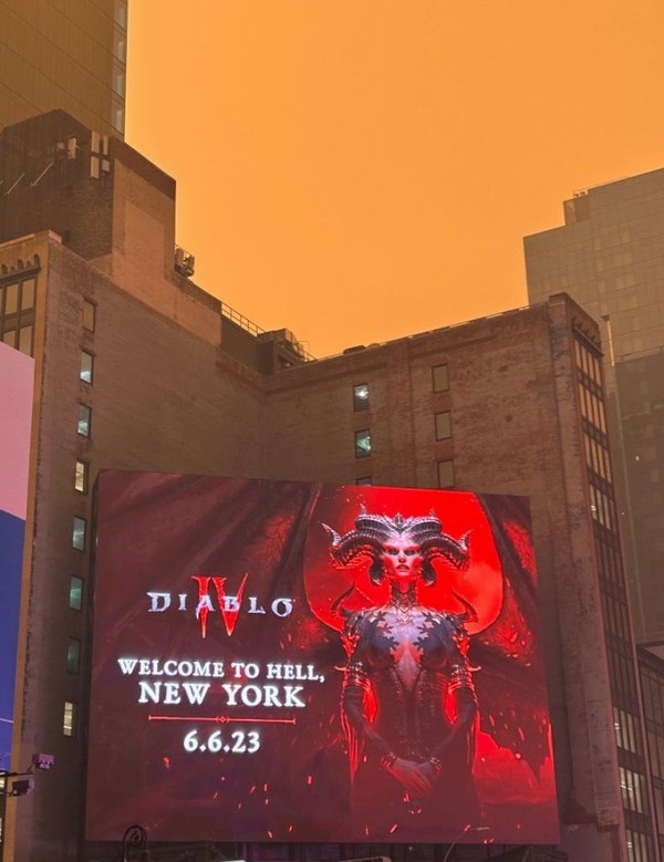 《暗黑破坏神4》广告牌被人指责：会让小孩做恶梦(暗黑破坏神4官网)