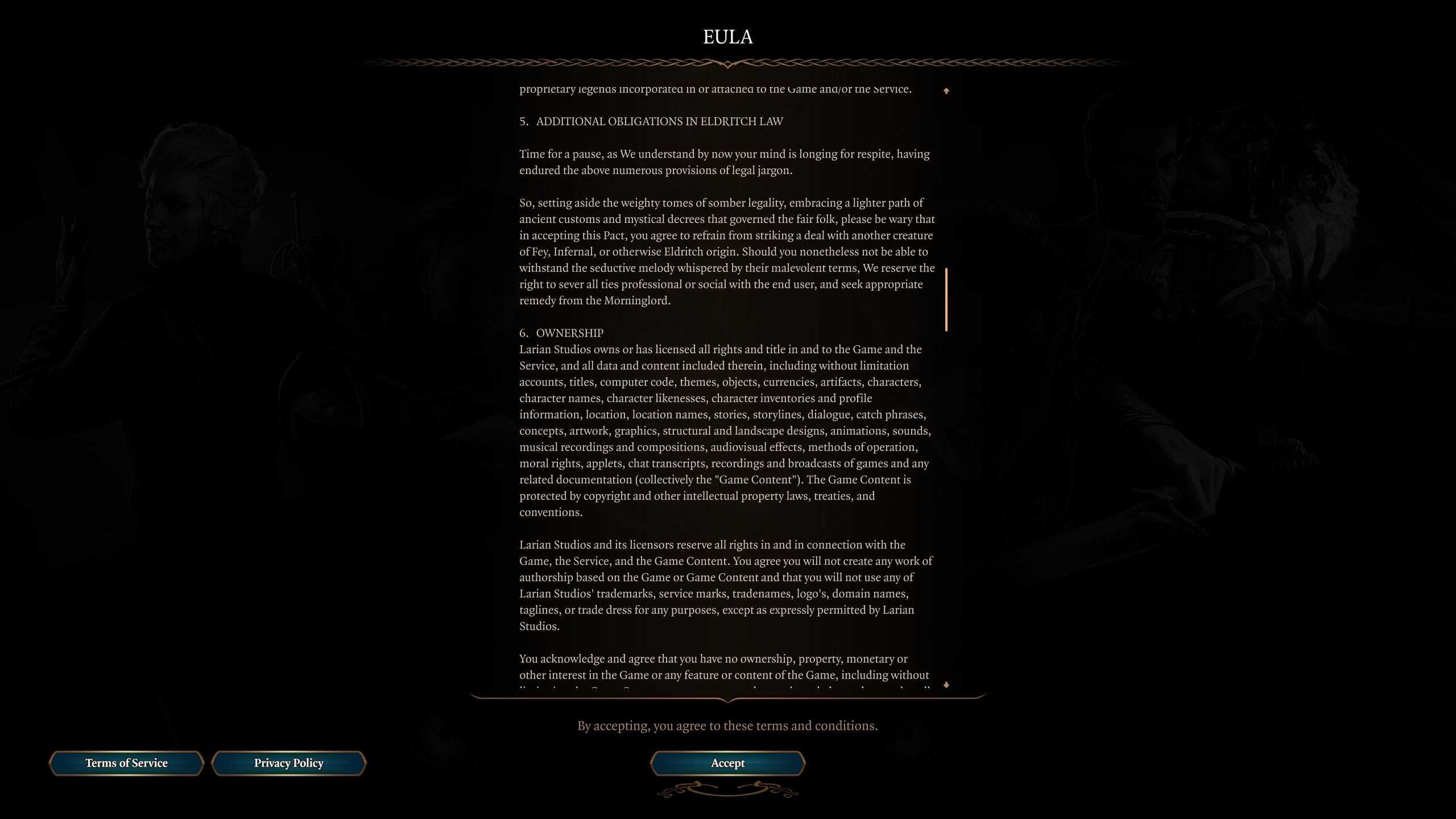 《博德之门3》EULA条款再玩梗：请抵挡怪物诱惑(博德之门3ea等级上限)