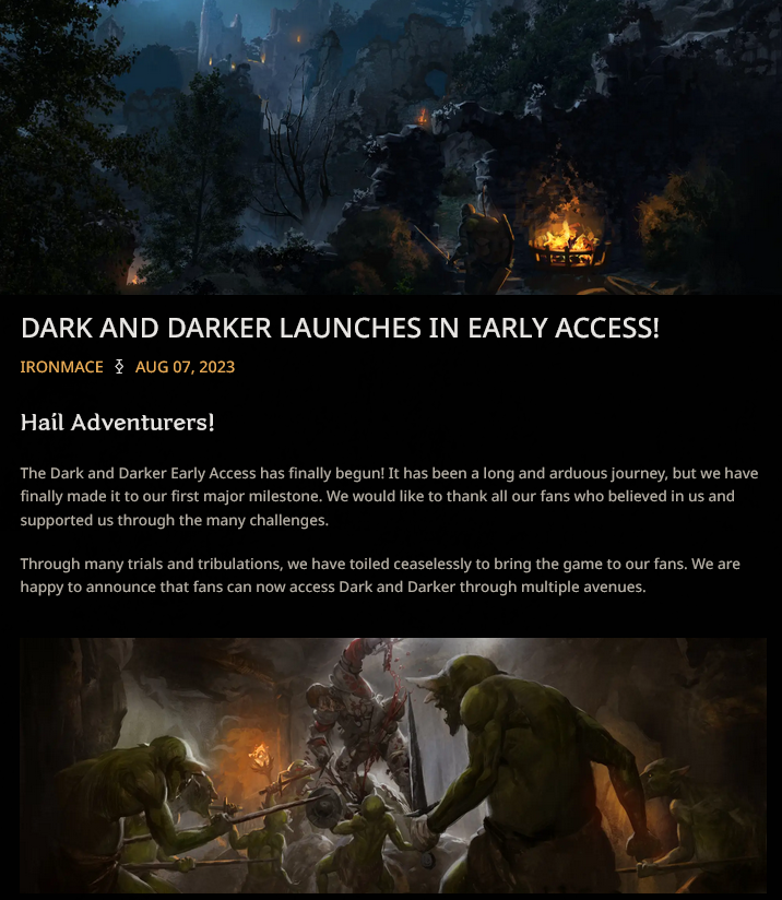 几经波折《Dark and Darker》终于进入抢先体验(几经波折什么意思)