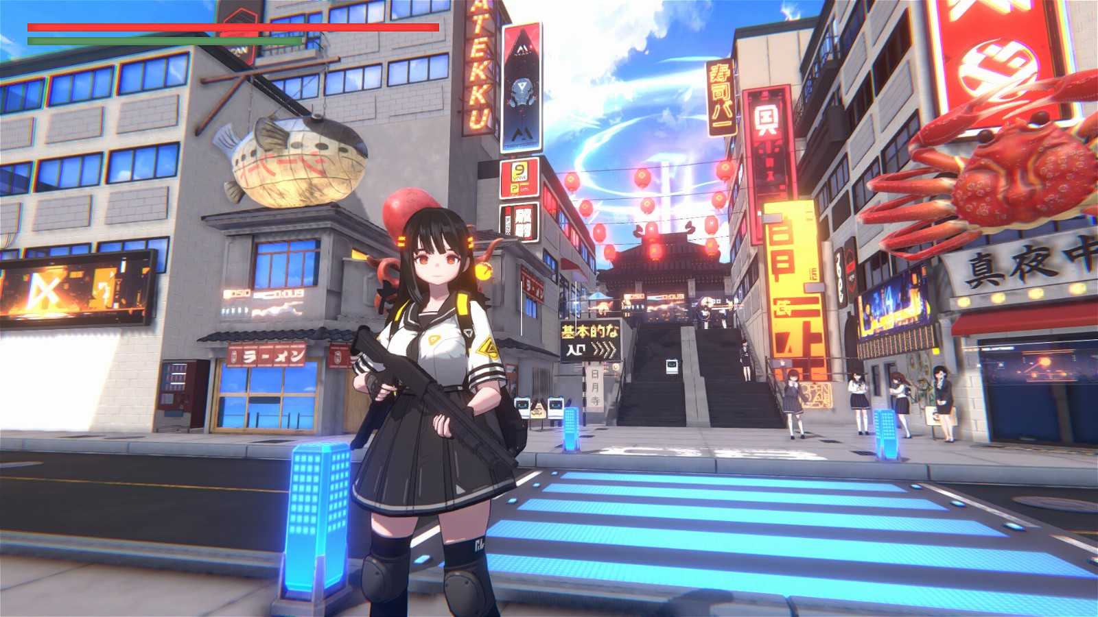 二次元美少女TPS游戏《ENDOFBACKWORLD》上架Steam(二次元美少女头像唯美)