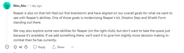 《守望先锋2》“死神”未来或将重做(守望先锋2短信安全保护怎么解决)