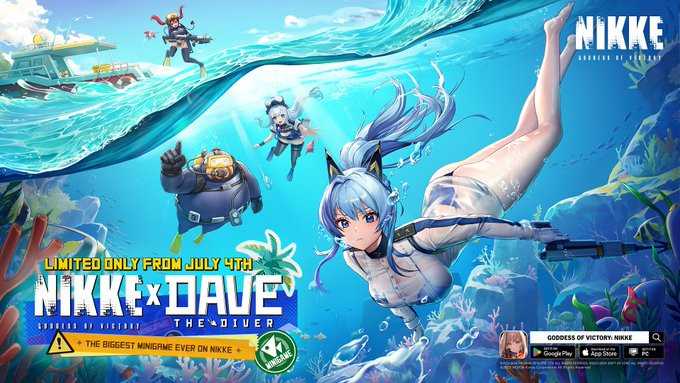 《妮姬胜利女神》×《潜水员戴夫》7月4日双向联动开启(hp胜利的妮可拉)