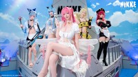 《胜利女神：妮姬》C106展会返图来了！众多Coser泳装亮相(胜利女神妮姬小红帽)