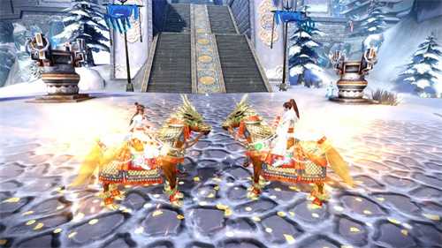 雪落苏城，福利加“马”！《九阴真经3D》新春版本现已上线(雪落的小说叫什么名字)