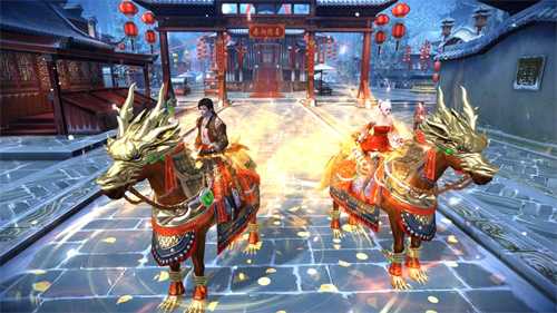 雪落苏城，福利加“马”！《九阴真经3D》新春版本现已上线